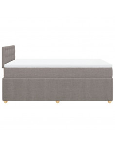 Giroletto a Molle con Materasso Tortora 120x200 cm in Tessuto 2