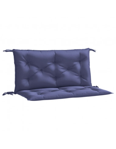 Cuscini per Panca 2 pz Blu Marino 100x50x7 cm in Tessuto Oxford