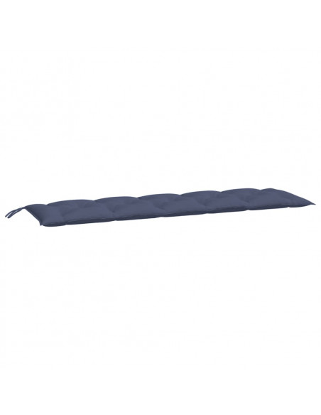 Cuscini per Panca 2 pz Blu Marino 180x50x7 cm in Tessuto Oxford