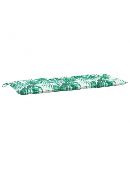 Cuscini Panca Giardino 2 pz a Foglie 120x50x7 cm Tessuto Oxford
