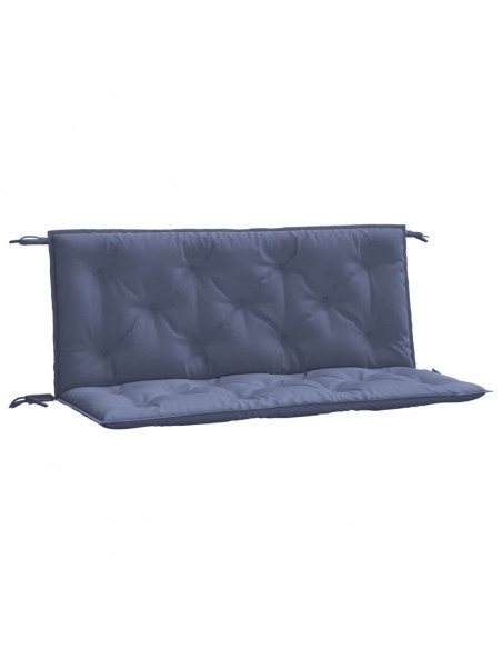 Cuscini per Panca 2 pz Blu Marino 120x50x7cm in Tessuto Oxford