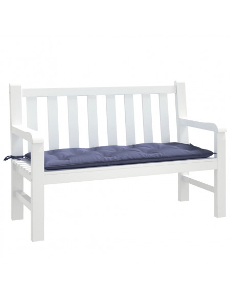Cuscino Panca Giardino Blu Marino 120x50x7cm in Tessuto Oxford
