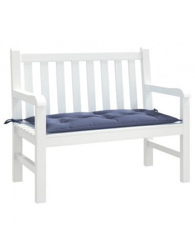 Cuscino Panca Giardino Blu Marino 100x50x7cm in Tessuto Oxford