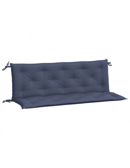 Cuscini per Panca 2 pz Blu Marino 150x50x7 cm in Tessuto Oxford