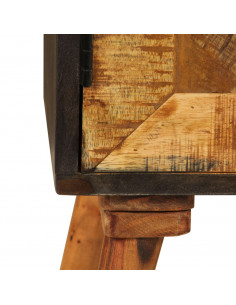 Credenza in Legno Massello di Mango 85x30x75 cm 2