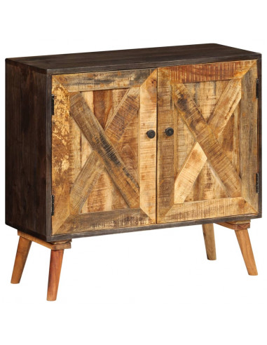 Credenza in Legno Massello di Mango 85x30x75 cm