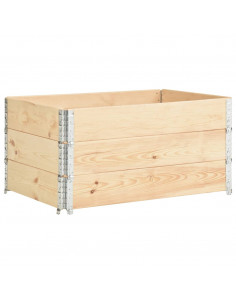 Collari per Pallet 3 pz 80x120 cm in Legno Massello di Pino 2