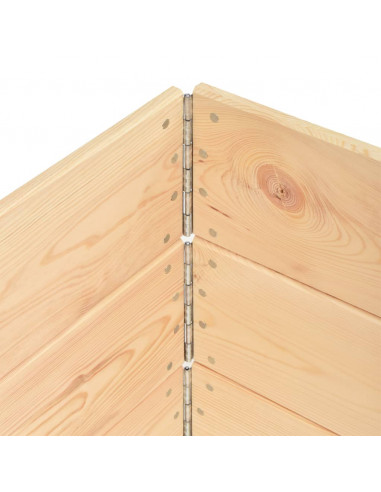 Collari per Pallet 3 pz 80x120 cm in Legno Massello di Pino