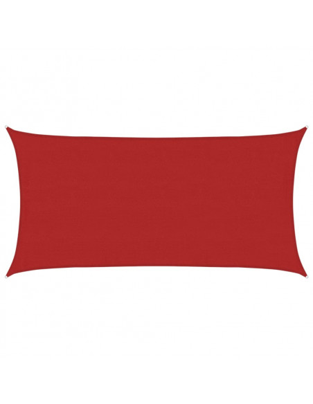 Vela Parasole 160 g/m² Rossa 4x7 m in HDPE