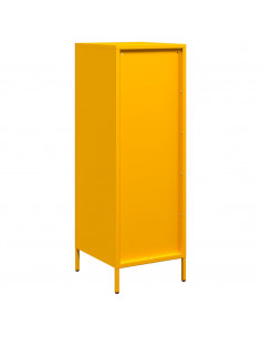 Credenza Giallo Senape 39x35x103,5 cm in Acciaio 2