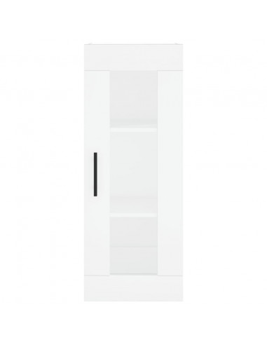 Credenza Bianca 34,5x34x180 cm in Legno Multistrato