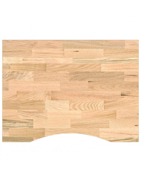 Banco da Lavoro 80x60x(71,5-98) cm Legno Massello Rovere