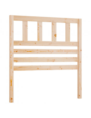 Testiera per Letto 81x4x100 cm in Legno Massello di Pino