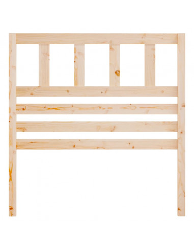 Testiera per Letto 81x4x100 cm in Legno Massello di Pino