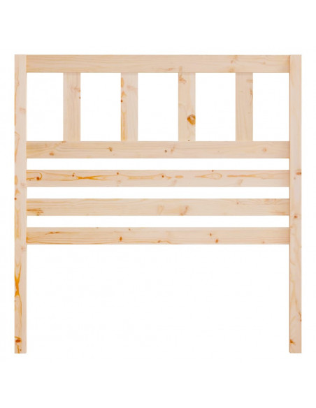 Testiera per Letto 81x4x100 cm in Legno Massello di Pino