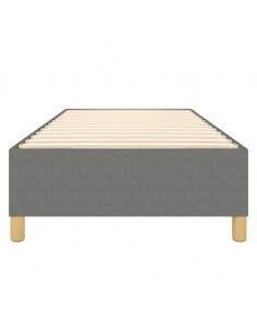 Giroletto a Molle Grigio Scuro 80x200 cm in Tessuto