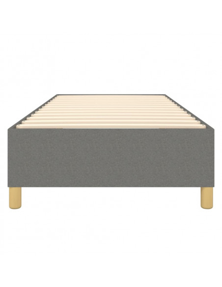 Giroletto a Molle Grigio Scuro 80x200 cm in Tessuto