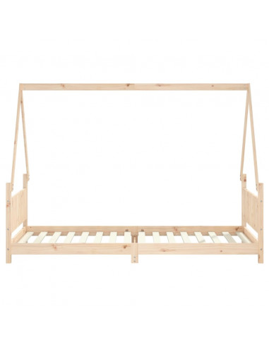 Giroletto per Bambini 90x200 cm in Legno Massello di Pino