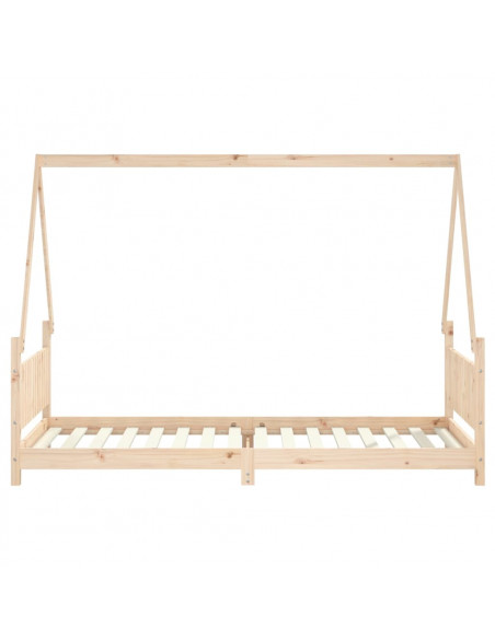 Giroletto per Bambini 90x200 cm in Legno Massello di Pino