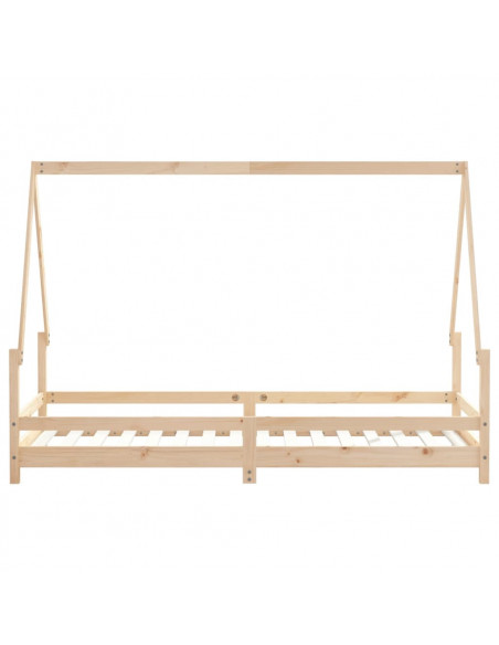 Giroletto per Bambini 90x200 cm in Legno Massello di Pino