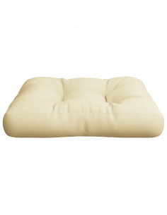 Cuscino per Pallet Crema 58x58x10 cm in Tessuto