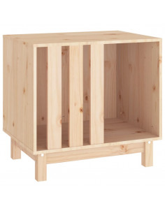 Casetta per Cani 60x45x57 cm in Legno Massello di Pino 2