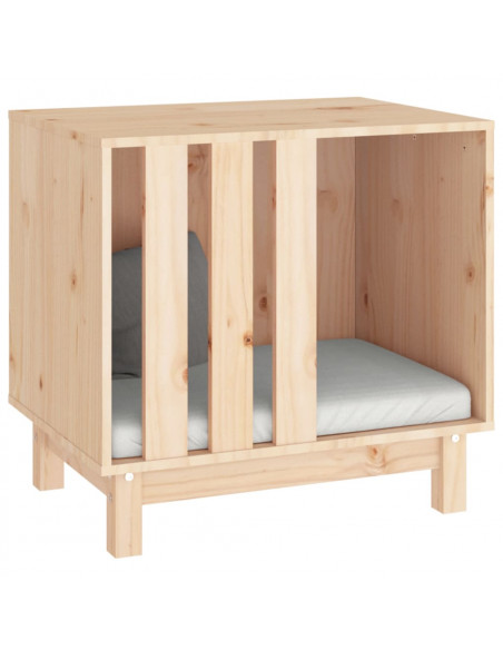 Casetta per Cani 60x45x57 cm in Legno Massello di Pino