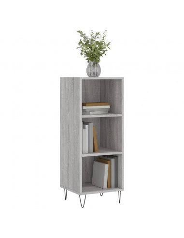 Credenza Grigio Sonoma 34,5x32,5x90 cm in Legno Multistrato