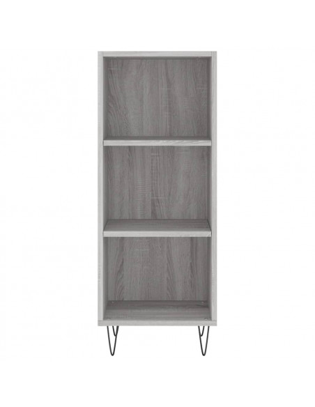 Credenza Grigio Sonoma 34,5x32,5x90 cm in Legno Multistrato