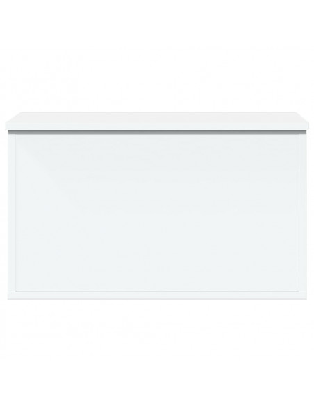 Contenitore Portaoggetti Bianco 60x35x35 cm in Truciolato