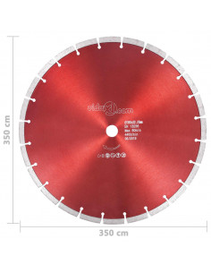 Disco da Taglio Diamantato in Acciaio 350 mm