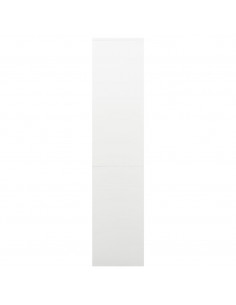 Armadio per Ufficio Bianco 90x40x180 cm in Acciaio 2