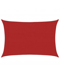 Vela Parasole 160 g/m² Rossa 3x5 m in HDPE 2