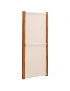 Divisorio a 3 Pannelli Bianco Crema 210x180 cm