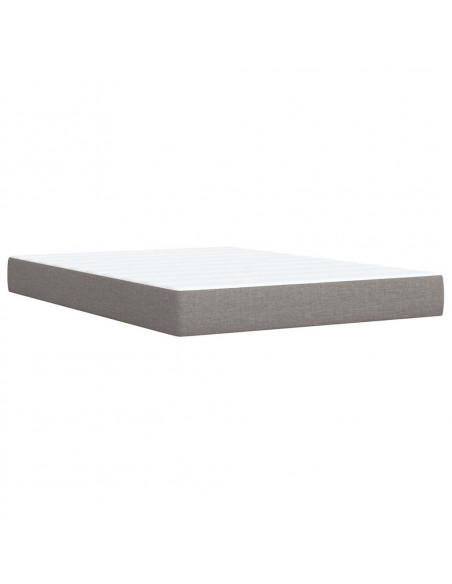 Giroletto a Molle con Materasso Tortora 160x200 cm in Tessuto
