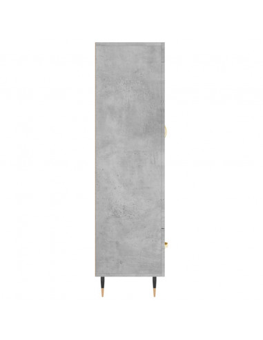 Credenza Grigio Cemento 69,5x31x115 cm in Legno Multistrato