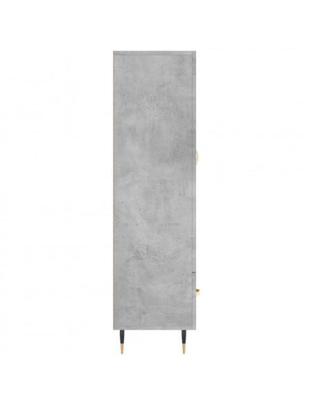 Credenza Grigio Cemento 69,5x31x115 cm in Legno Multistrato