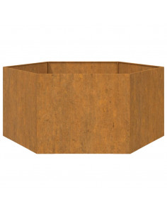 Fioriera Ruggine 90x90x45 cm Acciaio Corten