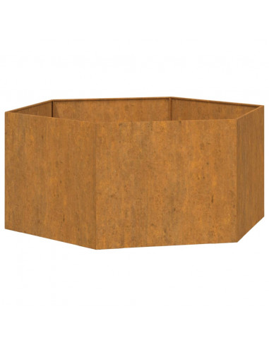 Fioriera Ruggine 90x90x45 cm Acciaio Corten