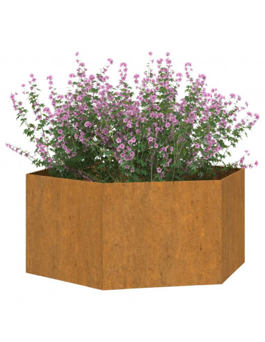 Fioriera Ruggine 90x90x45 cm Acciaio Corten