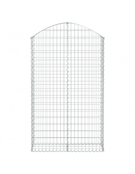 Cesto Gabbione ad Arco 100x30x160/180 cm Ferro Zincato
