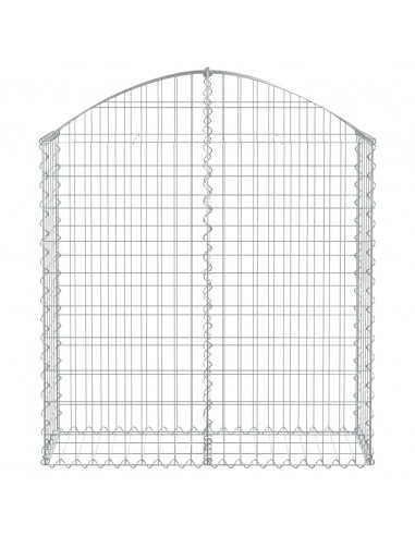 Cesto Gabbione ad Arco 100x30x100/120 cm Ferro Zincato