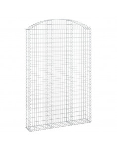 Cesto Gabbione ad Arco 150x30x220/240 cm Ferro Zincato 2