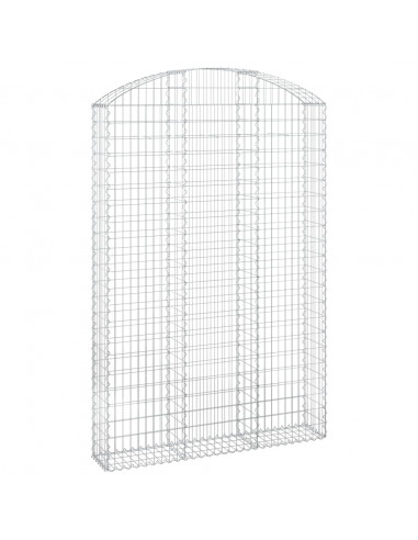 Cesto Gabbione ad Arco 150x30x220/240 cm Ferro Zincato