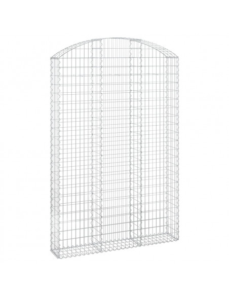 Cesto Gabbione ad Arco 150x30x220/240 cm Ferro Zincato