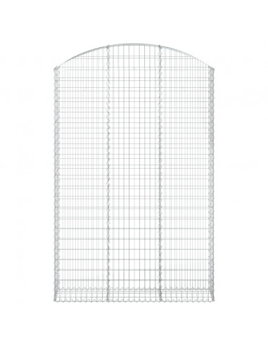 Cesto Gabbione ad Arco 150x30x220/240 cm Ferro Zincato