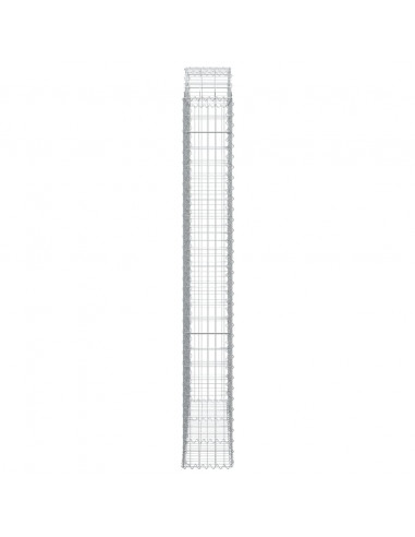 Cesto Gabbione ad Arco 150x30x220/240 cm Ferro Zincato