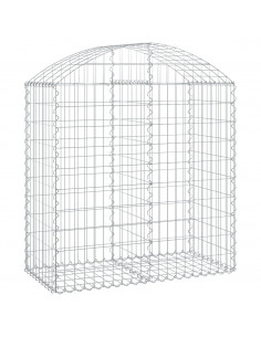 Cesto Gabbione ad Arco 100x50x100/120 cm Ferro Zincato 2