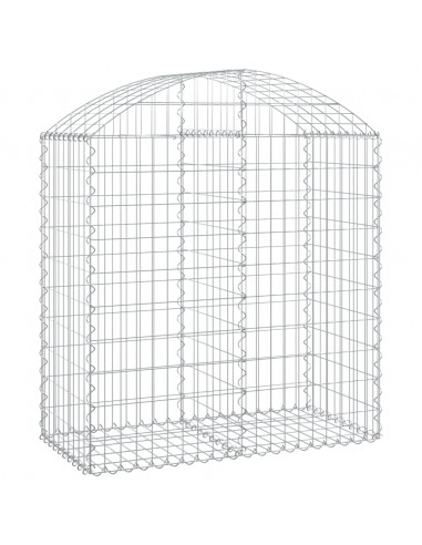 Cesto Gabbione ad Arco 100x50x100/120 cm Ferro Zincato