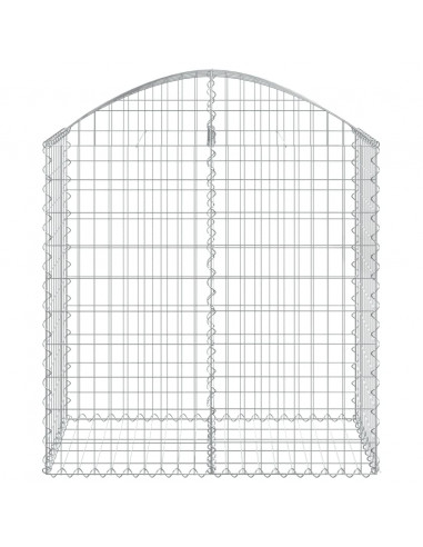 Cesto Gabbione ad Arco 100x50x100/120 cm Ferro Zincato